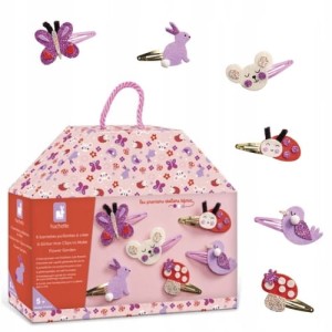 Zestaw kreatywny do tworzenia biżuterii spinki do włosów Ogród 5+ Janod