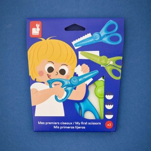 Pierwsze nożyczki kreatywne do wycinania wzorów 3szt. 3+ Janod