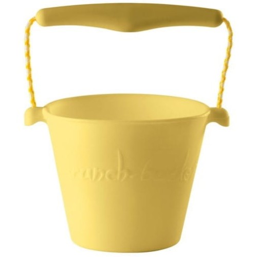 Składane wiaderko do wody i piasku Scrunch Bucket - Pastelowy Żółty 1.jpg
