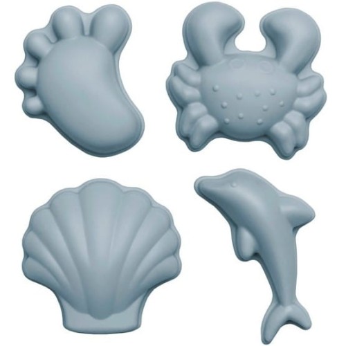 Silikonowe Foremki do piasku 4 szt. Scrunch - Błękitny 1.jpg