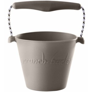 Składane wiaderko do wody i piasku Scrunch Bucket - Szary
