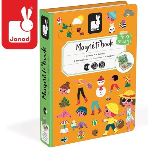 Magnetyczna układanka 4 pory roku Magnetibook, Janod 2.jpg