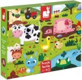 Puzzle sensoryczne 20 elementów Farma, Janod 1.jpg