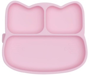 Silikonowy talerzyk z przyssawką Kotek We Might Be Tiny - Powder Pink