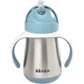 Butelka - Kubek Niekapek Stalowa ze Słomką 250 ml Windy Blue Beaba 1.jpg