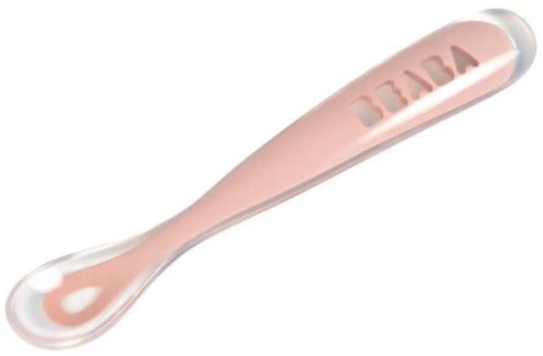 Łyżeczka Silikonowa 4m+ Old Pink Beaba 1.jpg