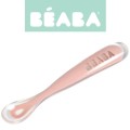 Łyżeczka Silikonowa 4m+ Old Pink Beaba 2.jpg