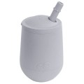 Silikonowy Kubeczek ze Słomką Mini Cup + Straw Training System 120 ml pastelowa szarość EZPZ 1.jpg