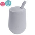Silikonowy Kubeczek ze Słomką Mini Cup + Straw Training System 120 ml pastelowa szarość EZPZ 2.jpg