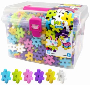 KLOCKI KONSTRUKCYJNE Wafle MELI Meli Basic Pink Travel Box 500