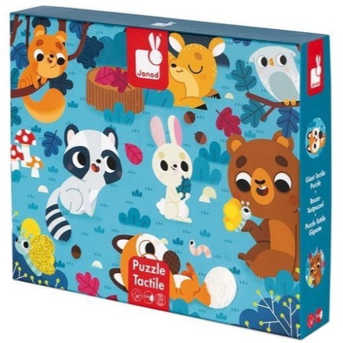 Puzzle Sensoryczne 20 elementów Leśne Zwierzęta Janod 1.jpg