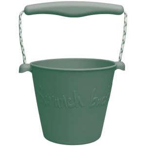 Składane Wiaderko do Wody i Piasku Scrunch Bucket - Ciemny Zielony