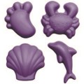 Silikonowe Foremki do piasku 4 szt. Scrunch - Purpurowy 1.jpg
