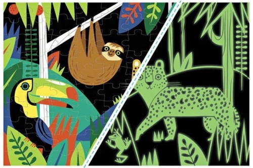 Puzzle Świecące w Ciemności Las Tropikalny 100 elementów Mudpuppy 1.jpg