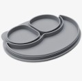 EZPZ Silikonowa pokrywka do małego talerzyka Mini Mat szara7.jpg