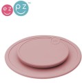 EZPZ Silikonowa pokrywka do małego talerzyka Mini Mat pastelowy róż1.jpg