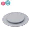 EZPZ Silikonowa pokrywka do małego talerzyka Mini Mat pastelowa szarość1.jpg