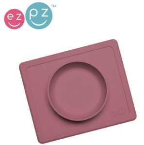 EZPZ Silikonowa miseczka z podkładką 2w1 Mini Bowl Mauve