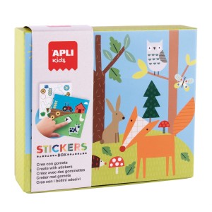 Zestaw z naklejkami Apli Kids - Las 3+