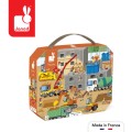 Puzzle w walizce Plac budowy 36 elementów 4+ Made in France 1.jpg