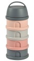 BEABA Pojemniki na mleko w proszku 4 komory mineral grey pink 2.jpg