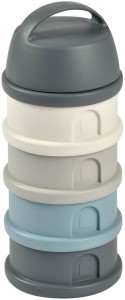 BEABA Pojemniki na mleko w proszku 4 komory mineral grey/blue