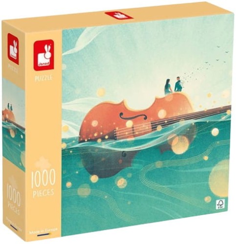 Puzzle artystyczne Podróż na skrzypcach 1000 elementów 9+ Janod 1.jpg
