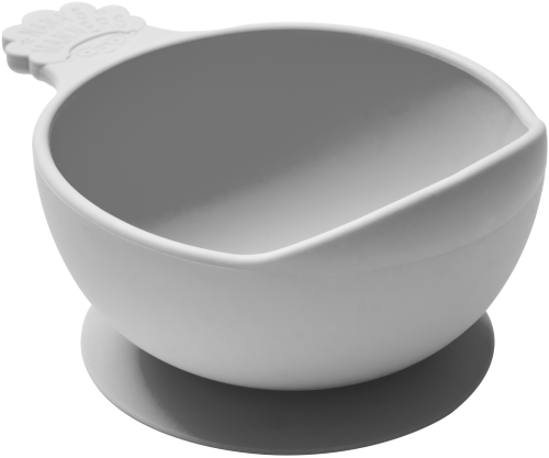 Nana's Manners ETAP 1 Miska silikonowa z przyssawką i uchwytem GREY.jpg