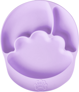 Nana's Manners ETAP 2 Talerz silikonowy z przyssawką PURPLE