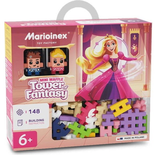 Marioinex Klocki Mini Waffle Księżniczka - Wieża fantazji 148 el. 1.jpg