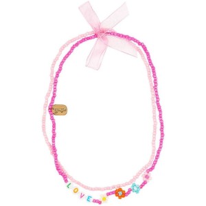 Souza! Podwójny naszyjnik z koralików Love Diandra różowy