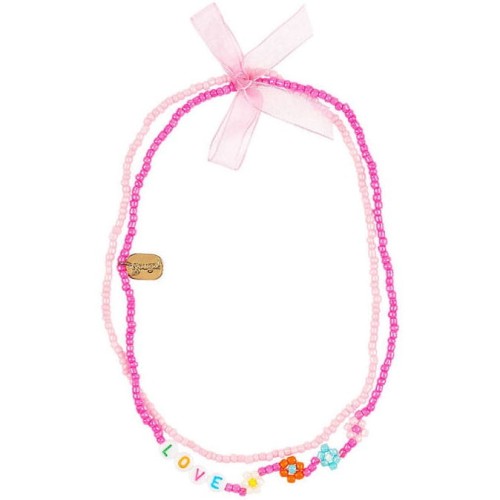 Souza! Podwójny naszyjnik z koralików Love Diandra różowy  1.jpg