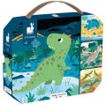 Puzzle progresywne w walizce Dinozaury 4 układanki – 6, 9, 12 i 16 elementów 2+ Made in France Janod 1.jpg