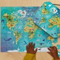 Janod Puzzle w walizce Mapa świata 100 elementów 6+ Made in France 5.jpg