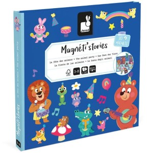 Janod Magnetyczna układanka Przyjęcie w lesie Magneti'stories 3+