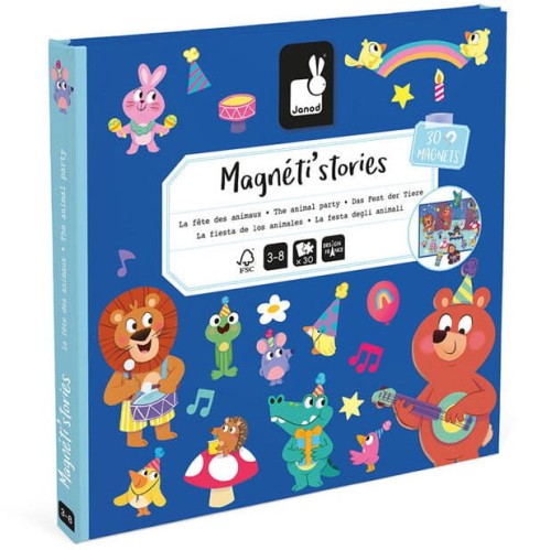 Janod Magnetyczna układanka Przyjęcie w lesie Magneti'stories 3+ 1.jpg