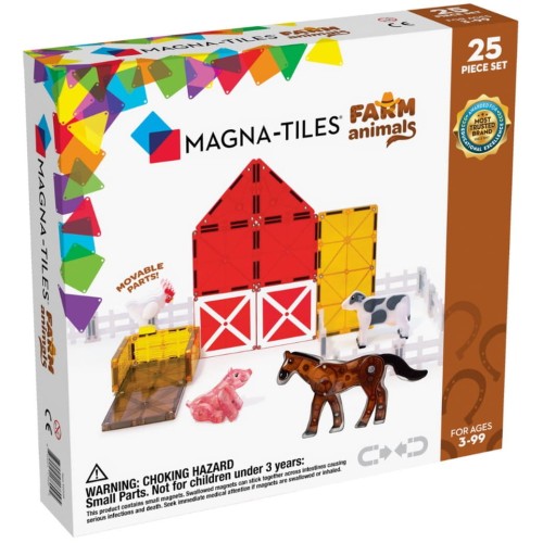 MAGNA-TILES Klocki Magnetyczne Farm Animals 25 el. 1.jpg