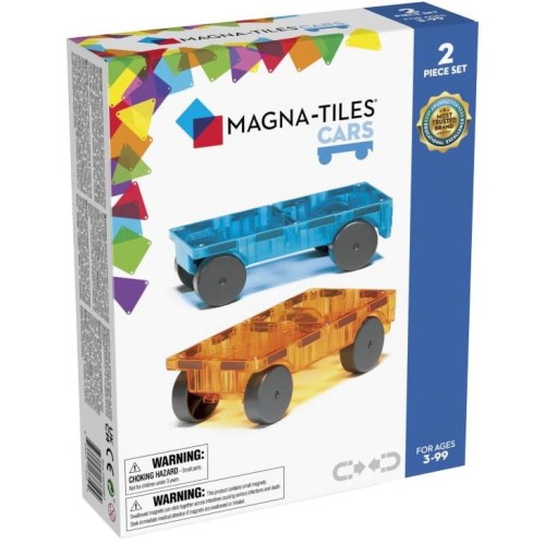 MAGNA-TILES Zestaw do rozbudowy Cars 2 el. Pomarańczowy i Niebieski 1.jpg