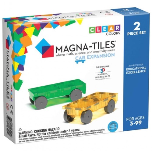 MAGNA-TILES Zestaw do rozbudowy Cars 2 el. Żółty I Zielony 1.jpg