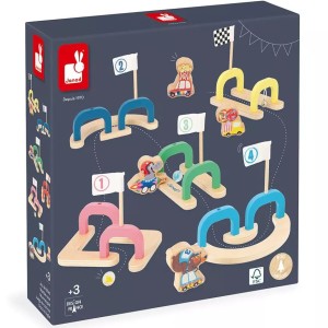 Janod Gra w kulki marmurki Wyścig z przeszkodami Applepop 3+