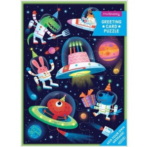 Mudpuppy Puzzle-kartka z życzeniami Kosmos 12 elementów 3+