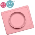 EZPZ Silikonowa miseczka z podkładką 2w1 Mini Bowl pastelowy róż + pokrywka 2.jpg