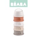BEABA Pojemniki na mleko w proszku 4 komory cotton white terracotta 1.jpg