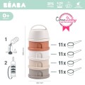 BEABA Pojemniki na mleko w proszku 4 komory cotton white terracotta 2.jpg