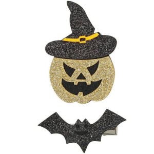 Souza! Spinki do włosów Halloween dynia i nietoperz 2 szt.