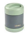 Beaba Pojemnik-termos obiadowy ze stali nierdzewnej z hermetycznym zamknięciem 300 ml Mineral grey Sage green 3.jpg
