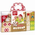 Drewniane klocki z woreczkiem Apli Kids - Farma 1.jpg