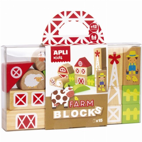 Drewniane klocki z woreczkiem Apli Kids - Farma 1.jpg