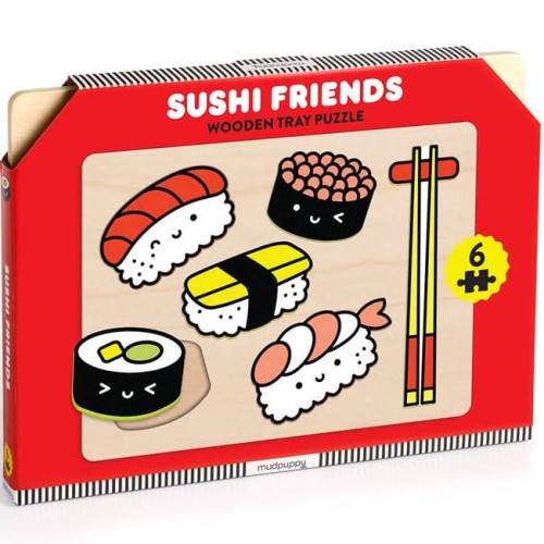 Mudpuppy Pierwsze puzzle drewniane 3D Sushi 6 elementów 1+ 1.jpg