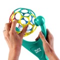 OBALL Pchacz kula 2w1 z gryzakiem i grzechotką, turkusowa 6m+ 3.jpg